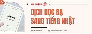 Dịch Học Bạ Sang Tiếng Nhật