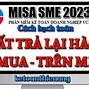 Hạch Toán Hàng Trả Lại Trên Misa