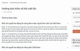 Nhận Bhxh 1 Lần Online